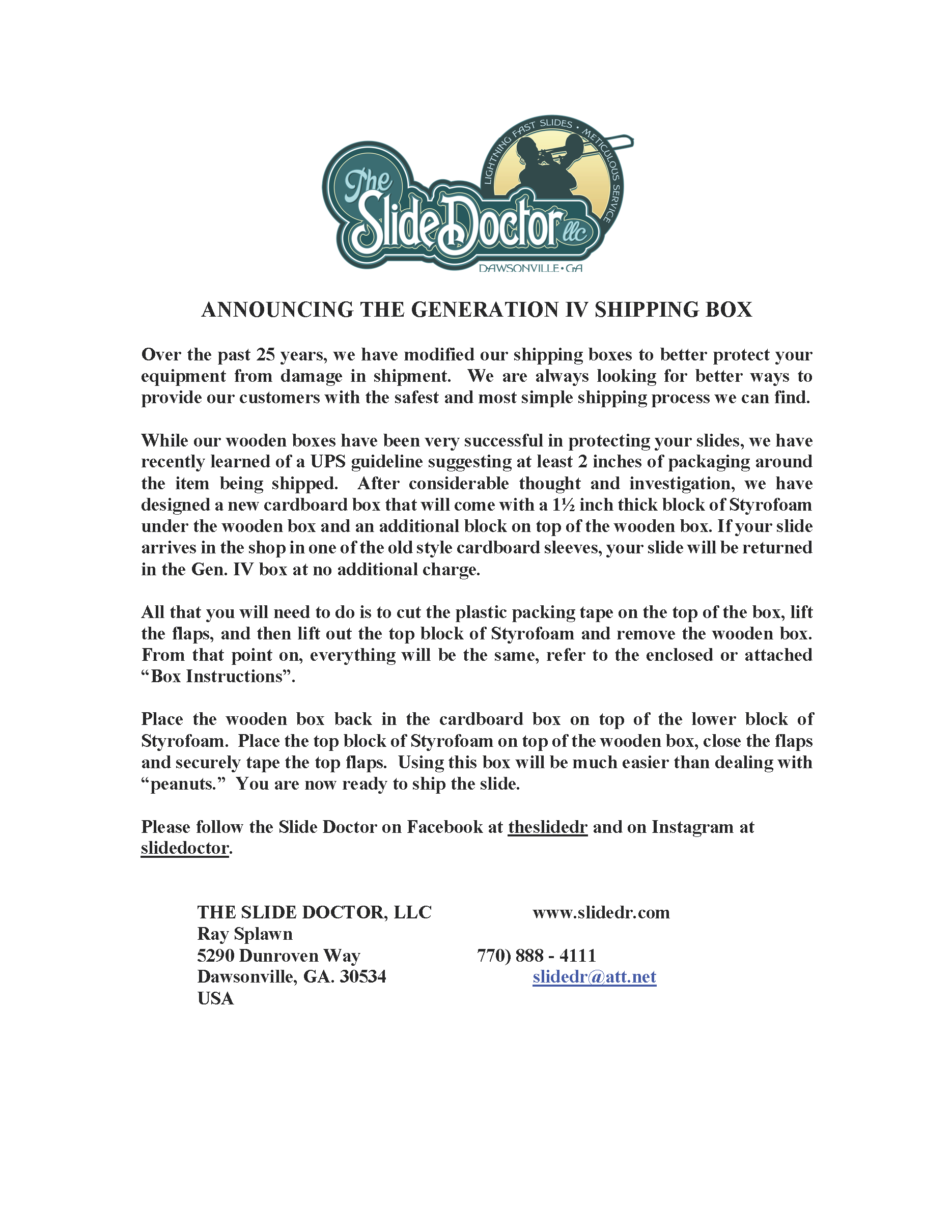 Announcing The Generation IV.1 Shipping Box